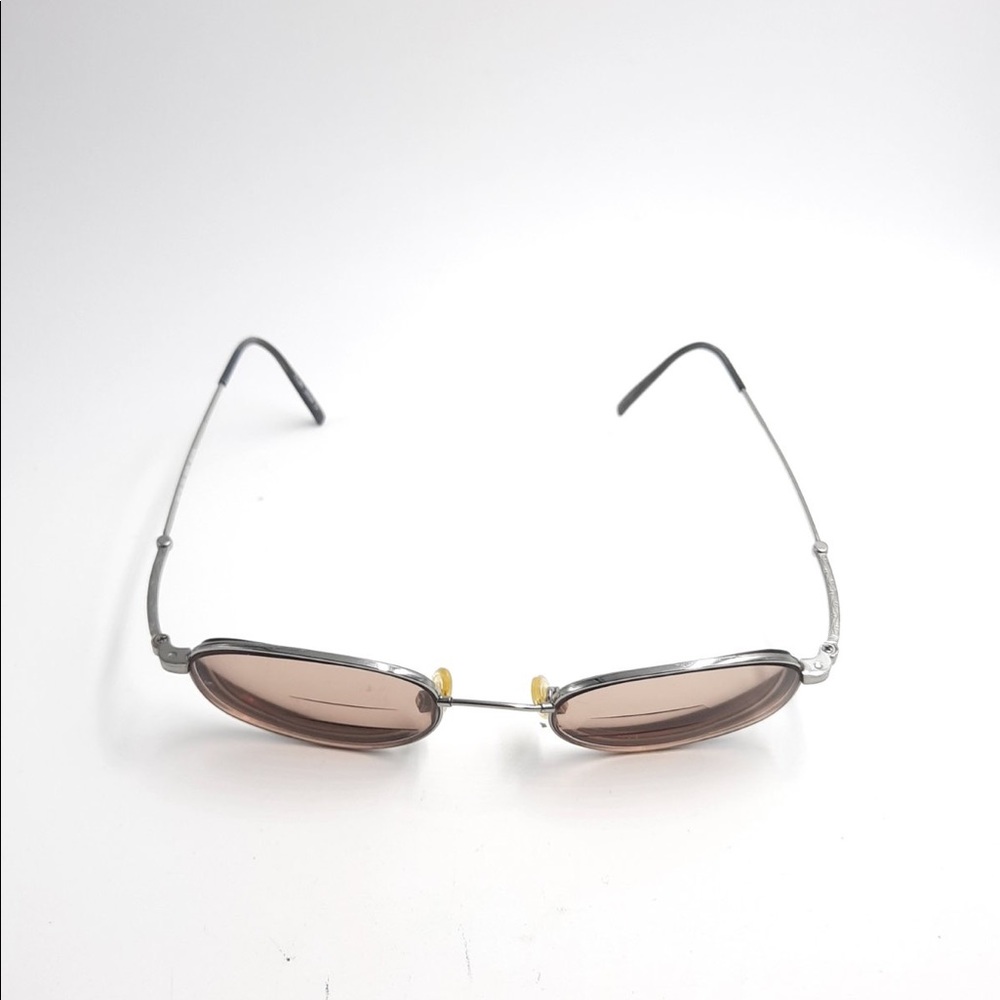 Vintage Marchon 422 Silver Oval Sunglasses Frames